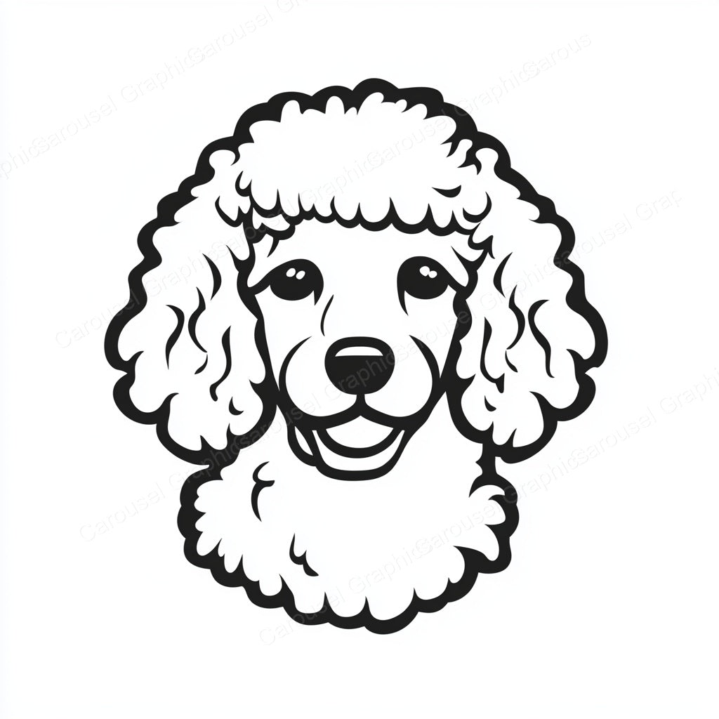 Poodle Vector Graphic preview