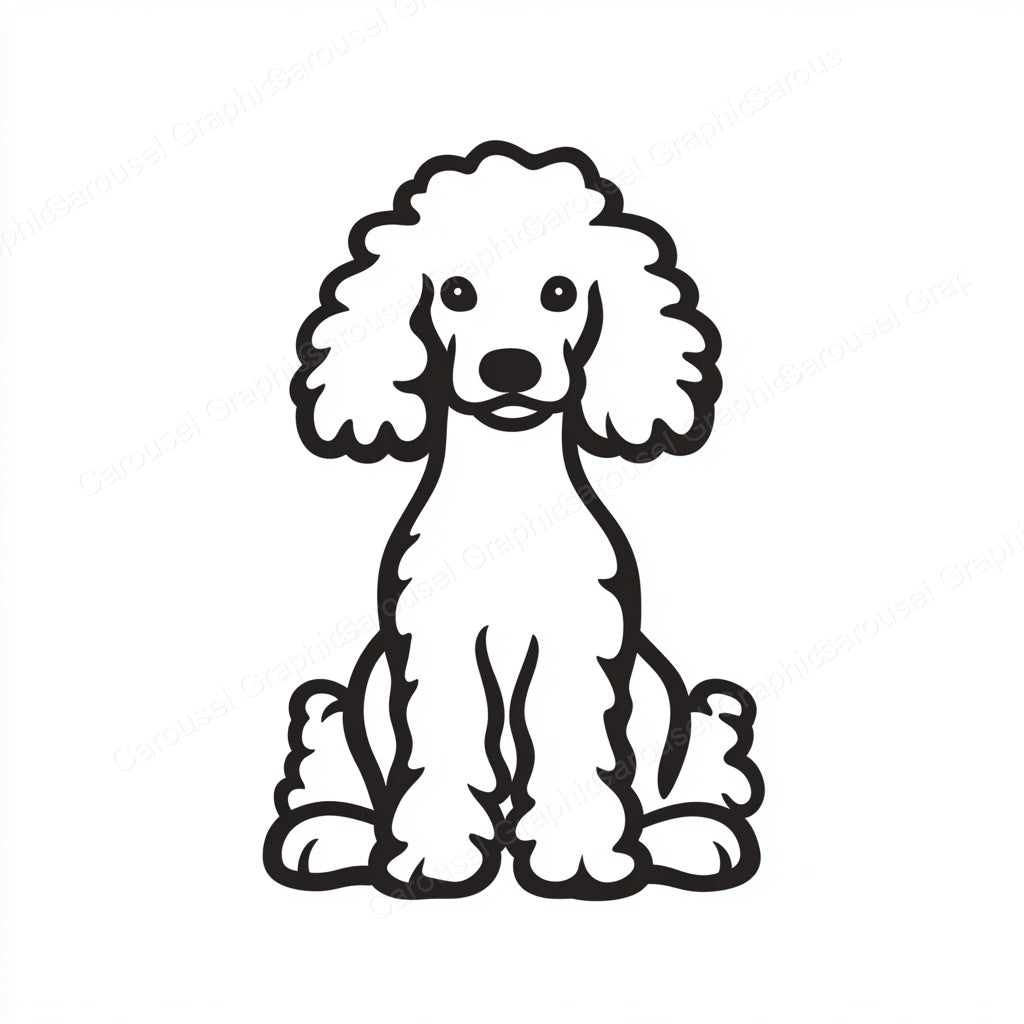 Poodle Vector Graphic preview