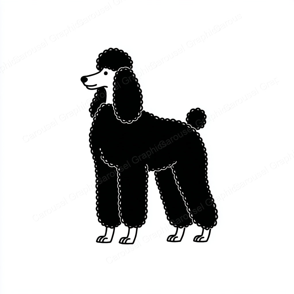 Poodle Vector Graphic preview