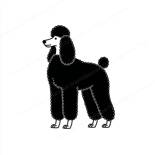 Poodle Vector Graphic preview