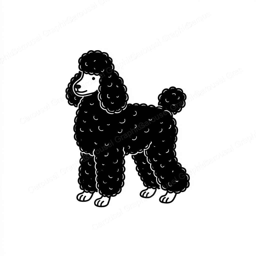 Poodle Vector Graphic preview