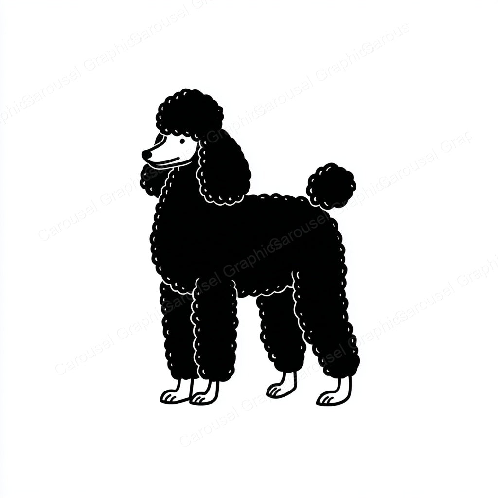 Poodle Vector Graphic preview