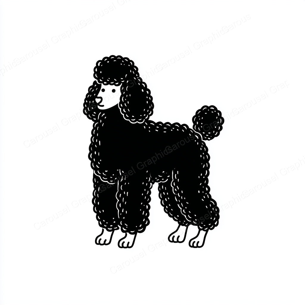 Poodle Vector Graphic preview
