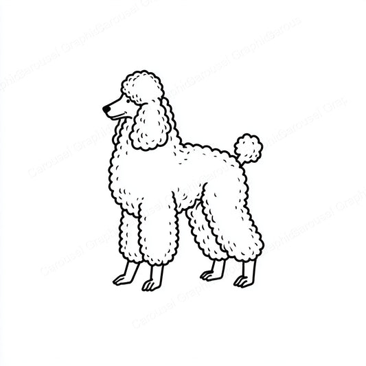 Poodle Vector Graphic preview