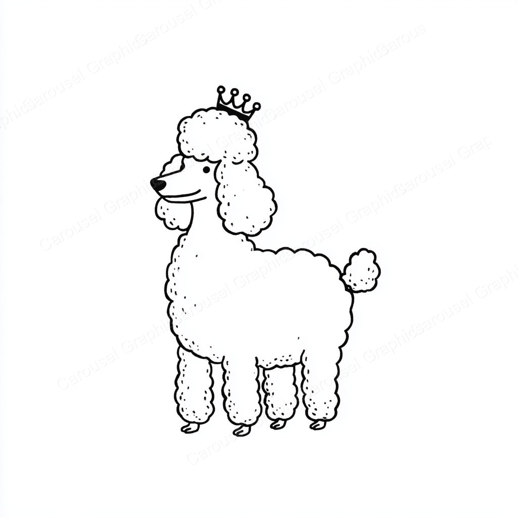 Poodle Vector Graphic preview
