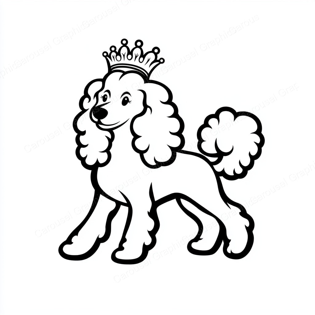 Poodle Vector Graphic preview