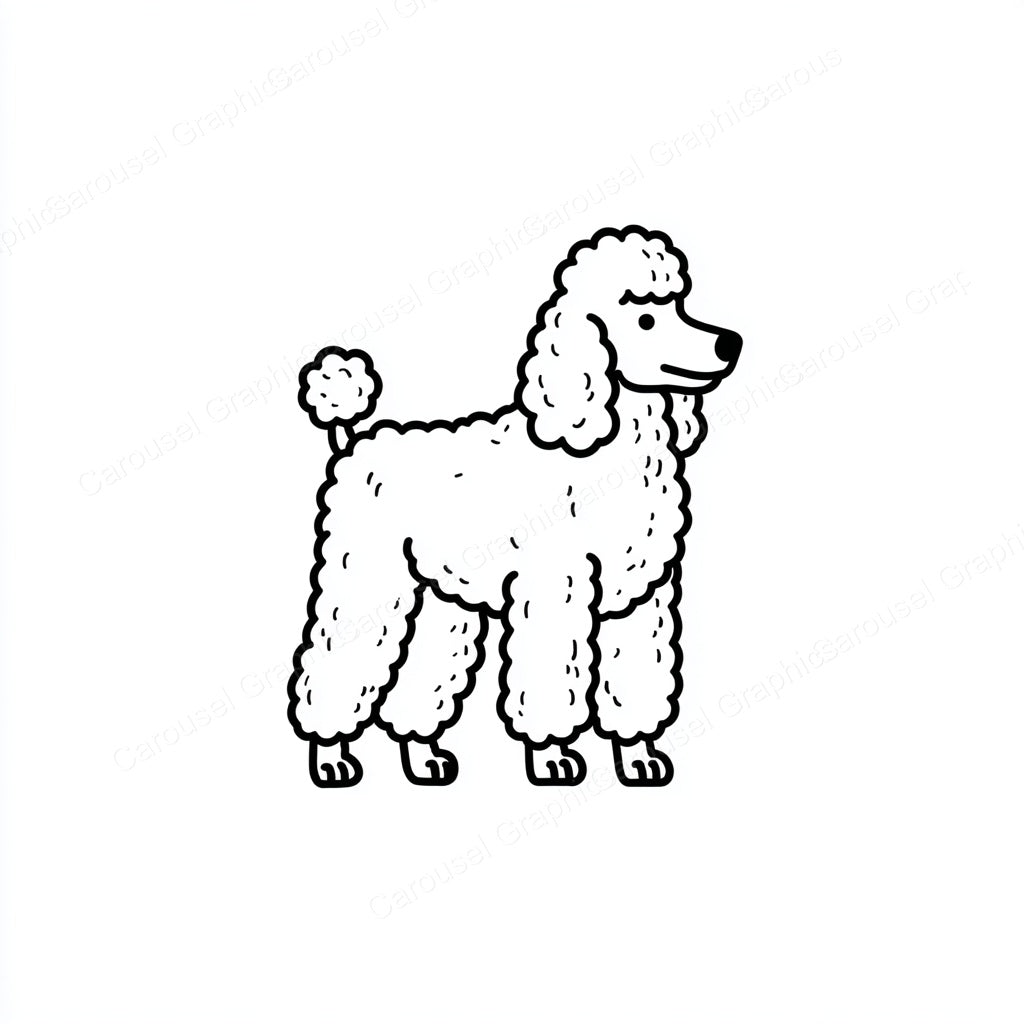 Poodle Vector Graphic preview