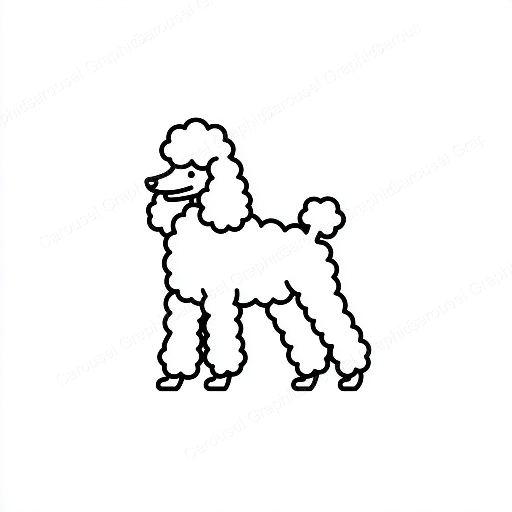 Poodle Vector Graphic preview