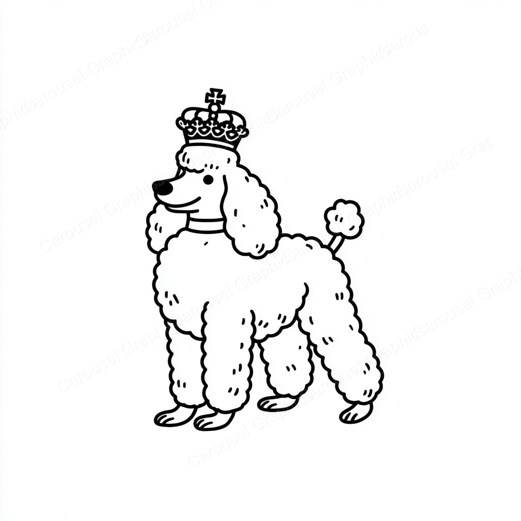 Poodle Vector Graphic preview