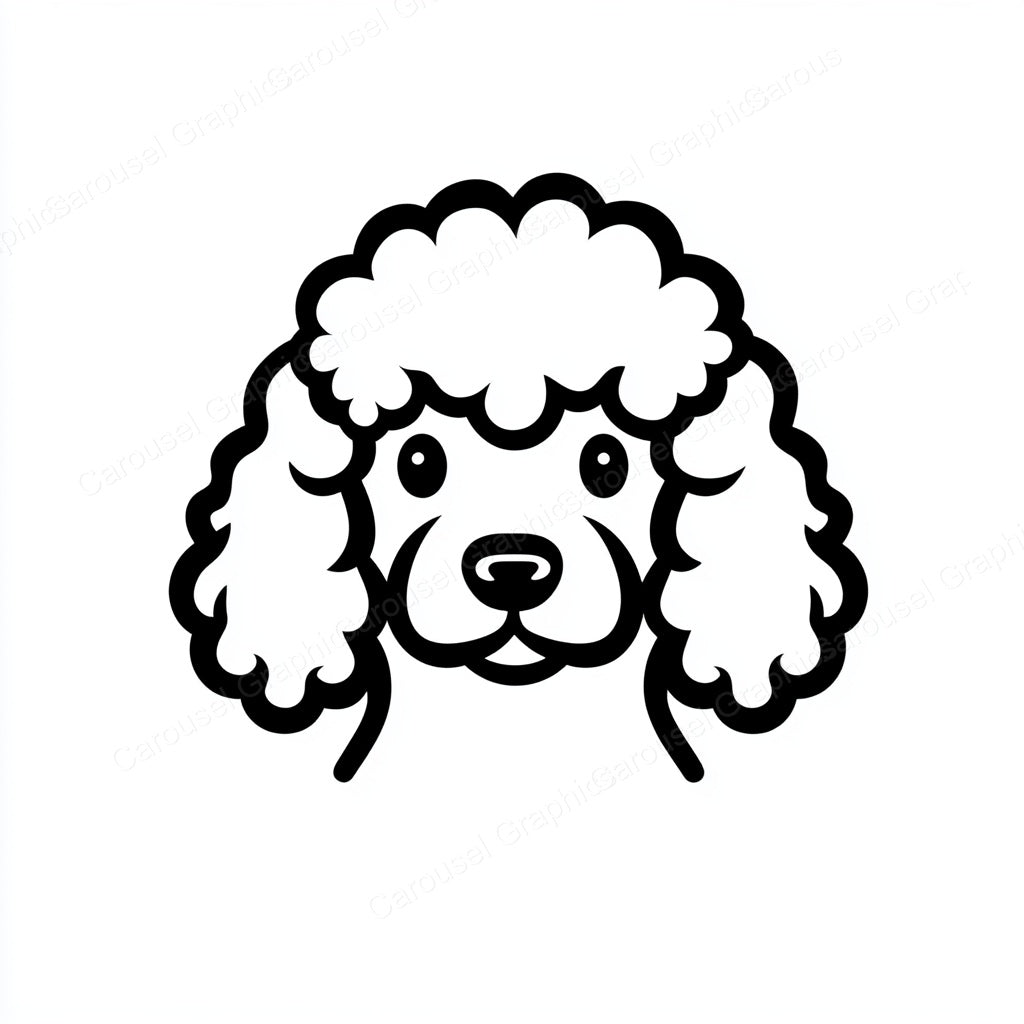 Poodle Vector Graphic preview