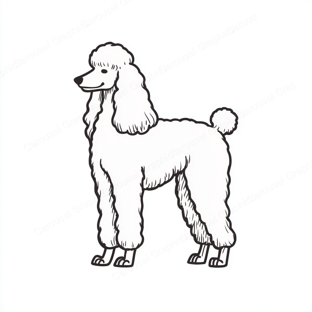 Poodle Vector Graphic preview