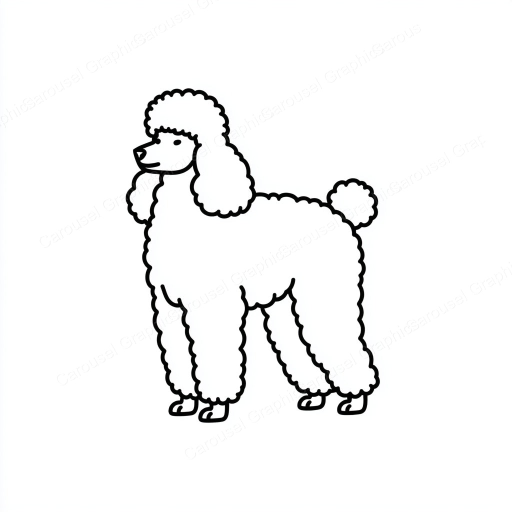 Poodle Vector Graphic preview