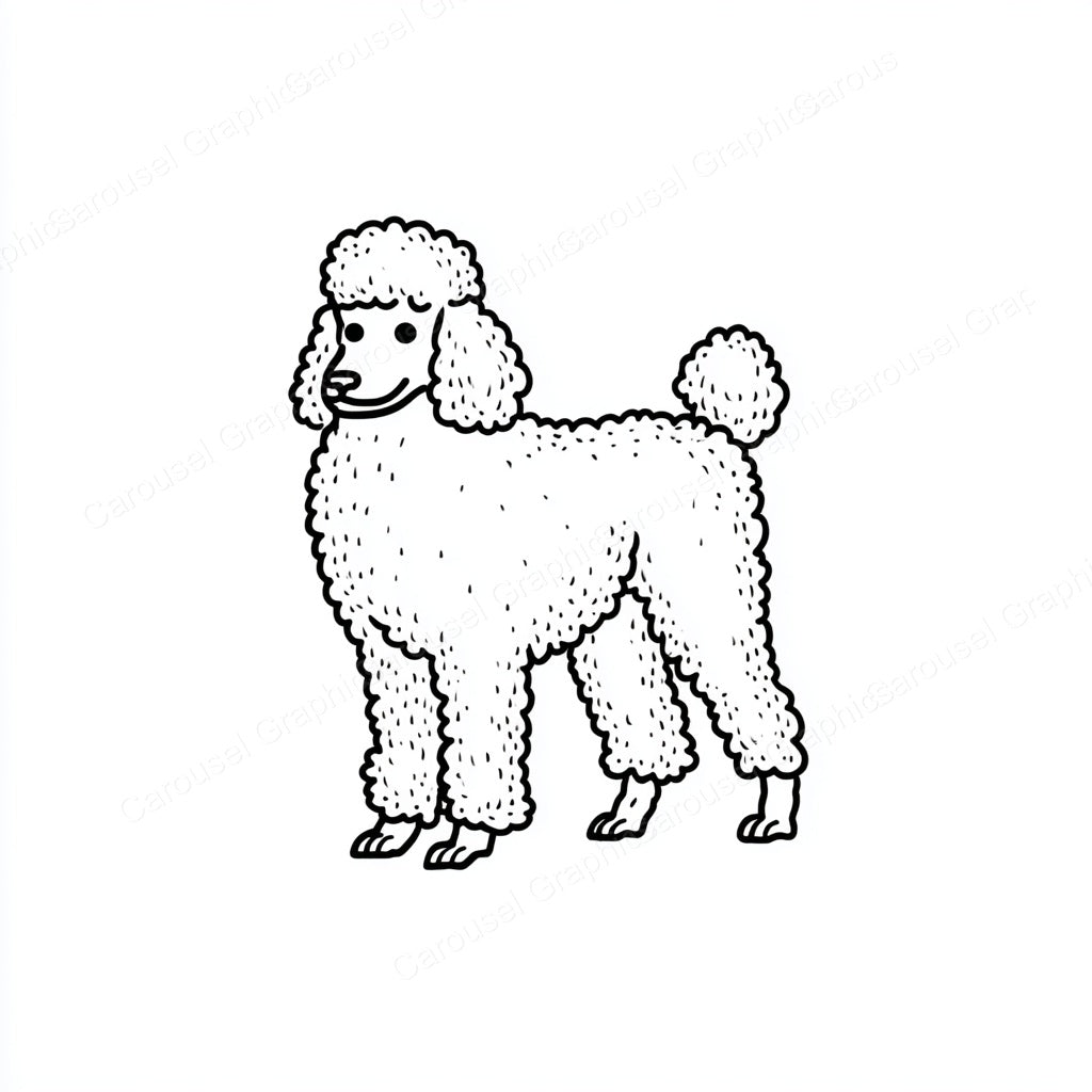 Poodle Vector Graphic preview