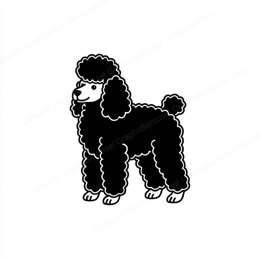 Poodle Vector Graphic preview