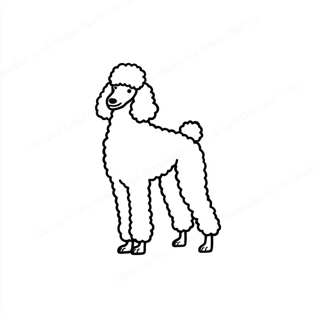 Poodle Vector Graphic preview