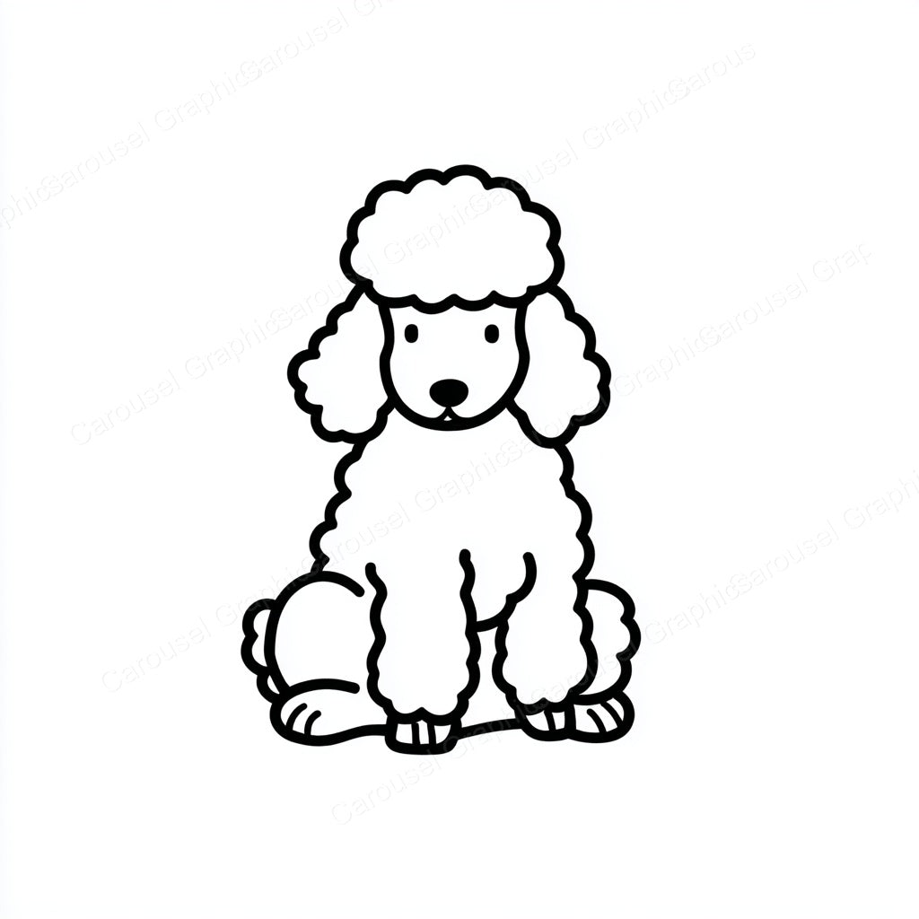 Poodle Vector Graphic preview