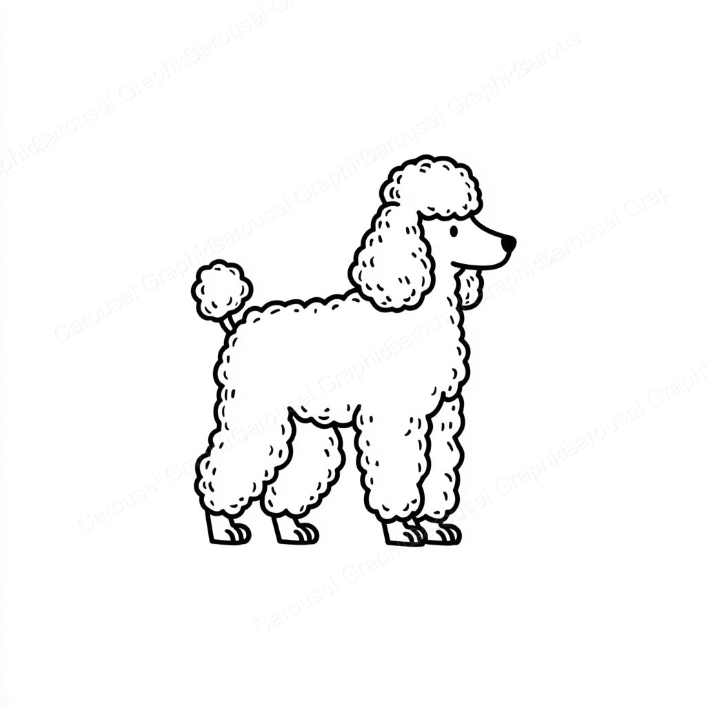 Poodle Vector Graphic preview