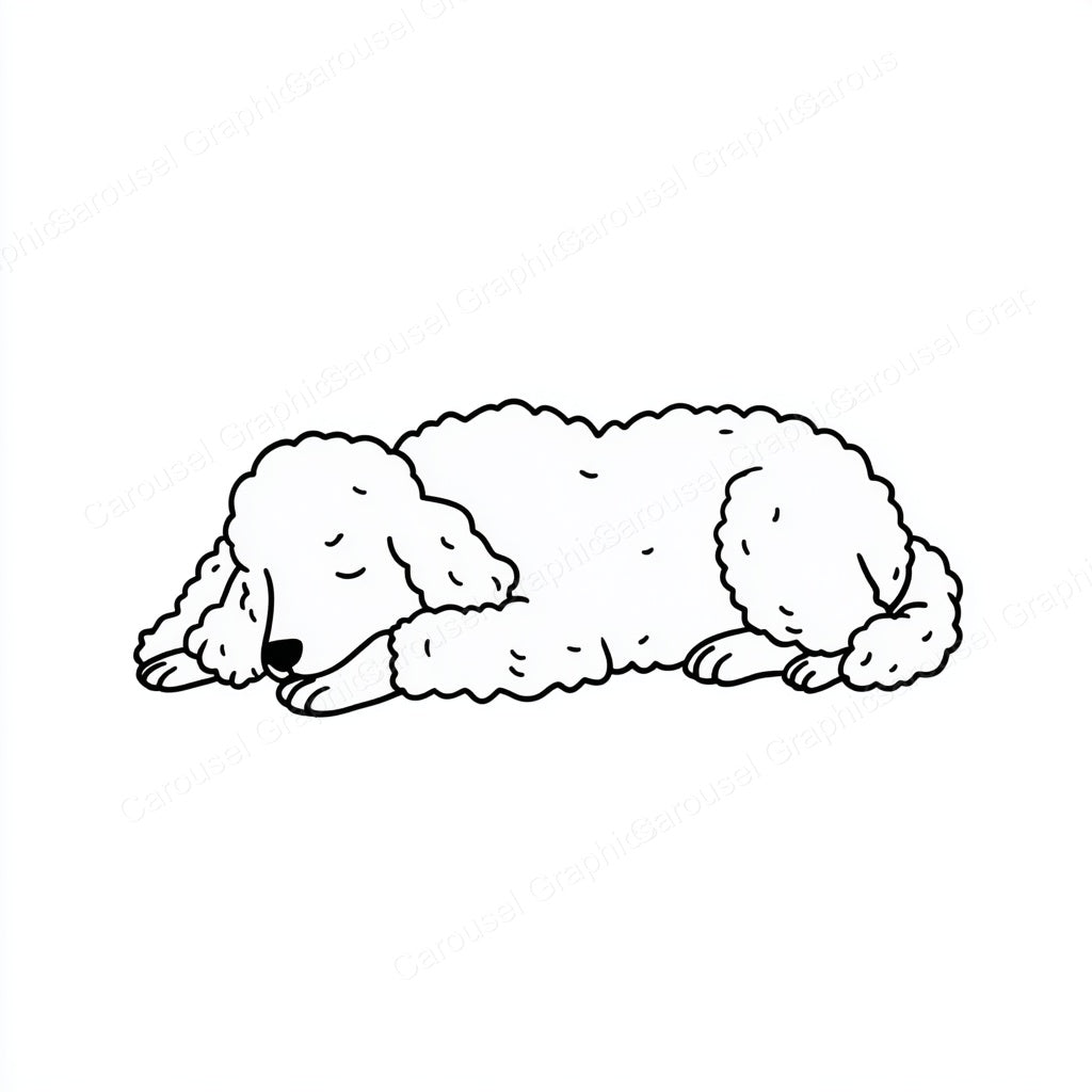 Poodle Vector Graphic preview
