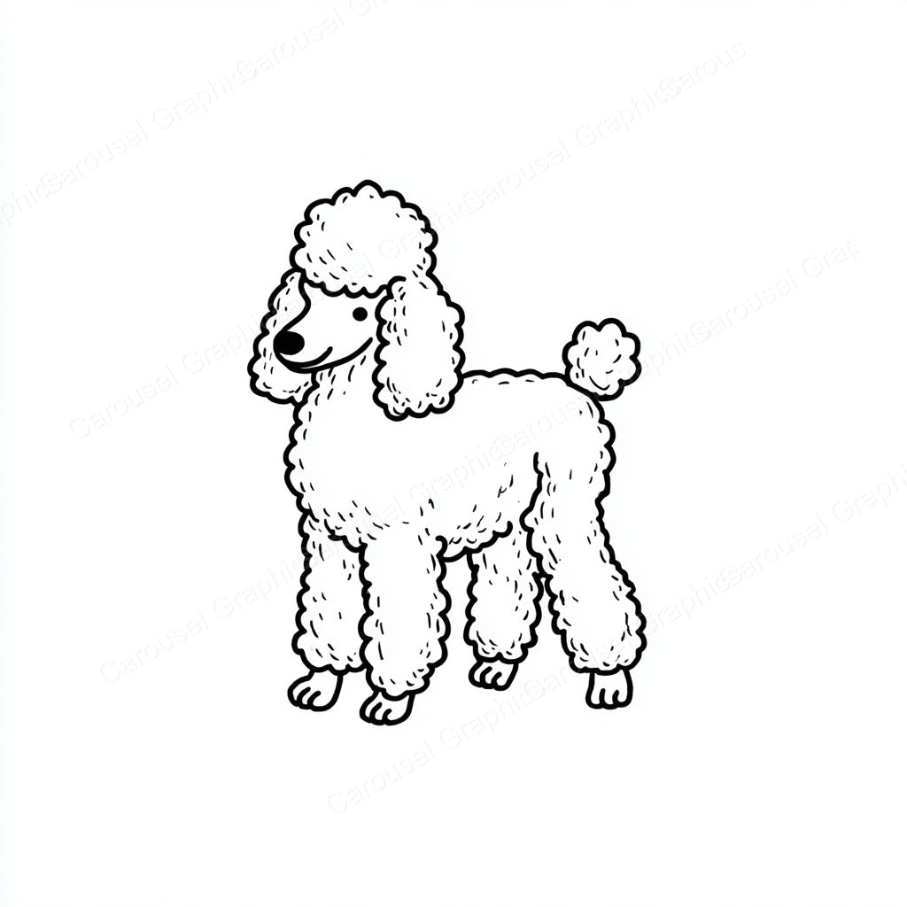 Poodle Vector Graphic preview