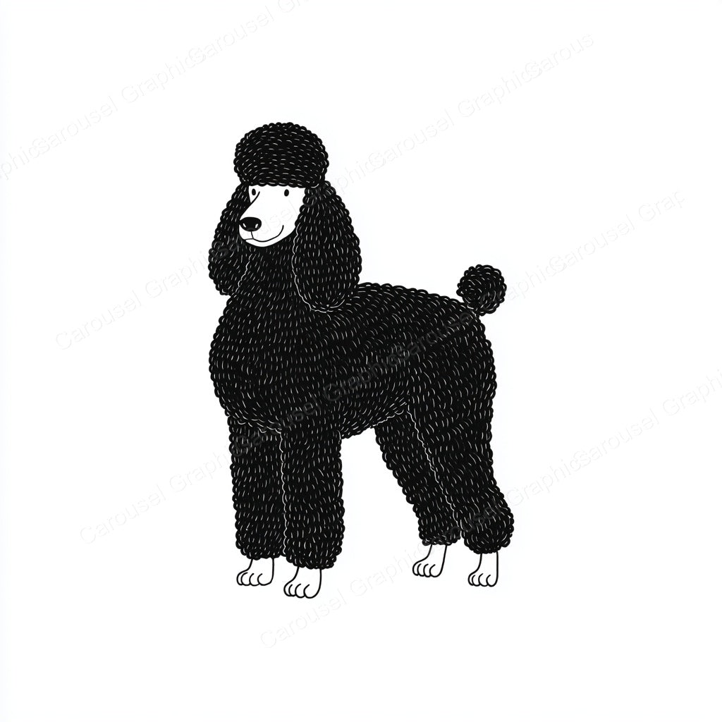 Poodle Vector Graphic preview