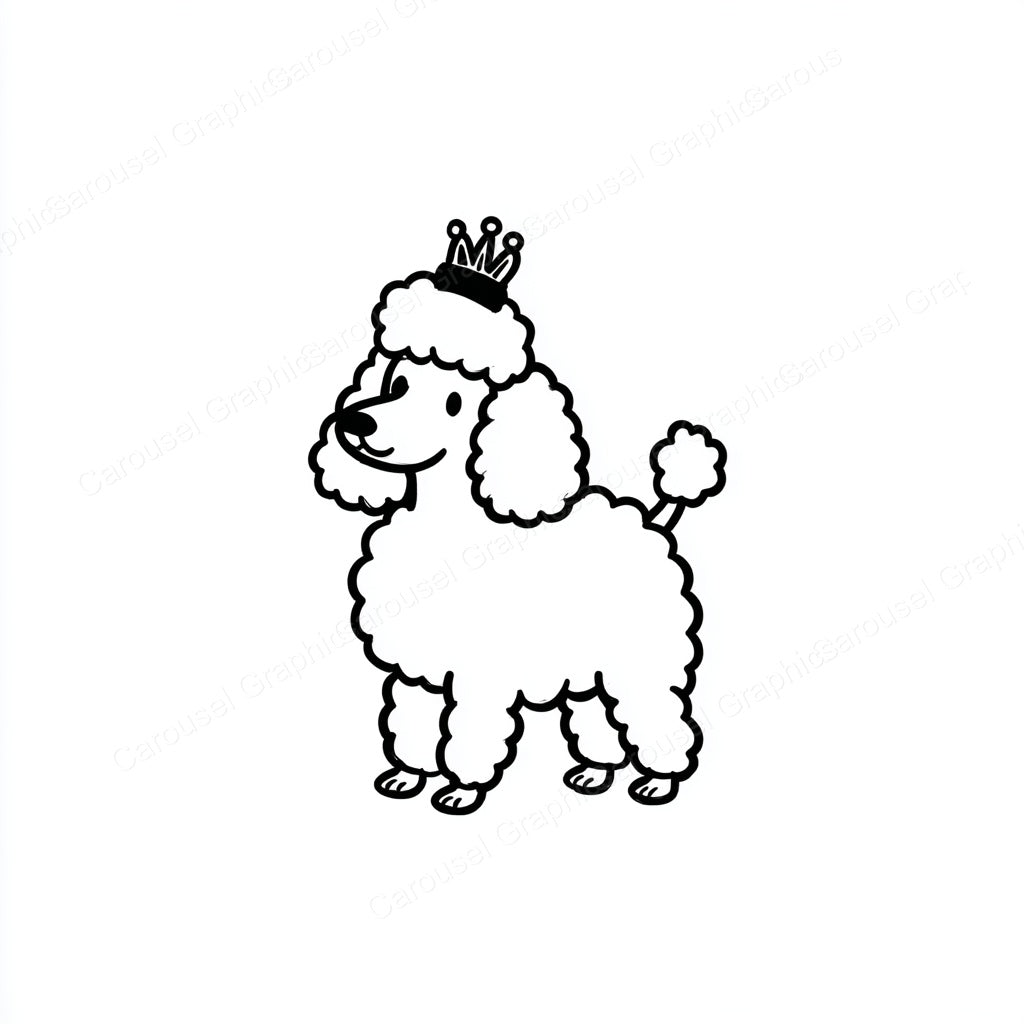 Poodle Vector Graphic preview