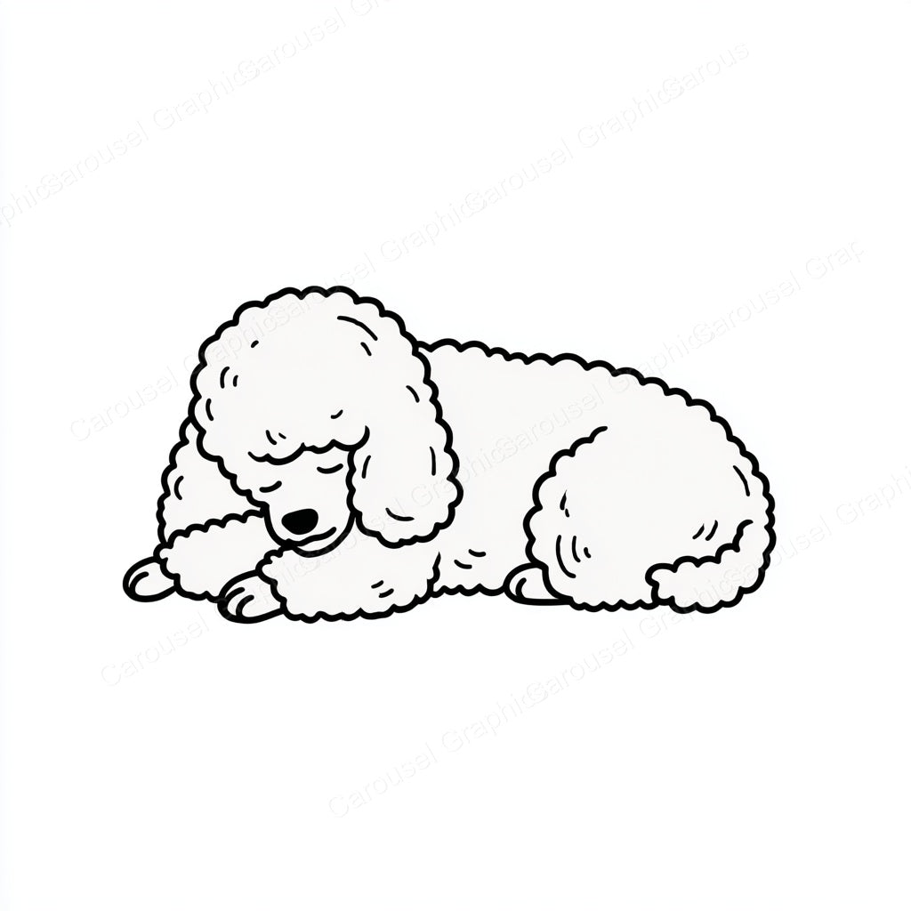 Poodle Vector Graphic preview