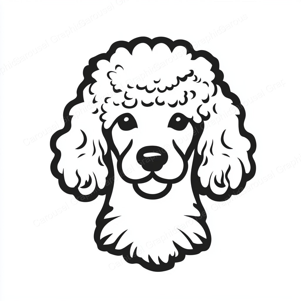 Poodle Vector Graphic preview
