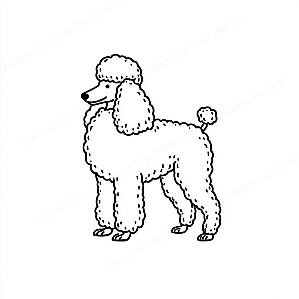 Poodle Vector Graphic preview