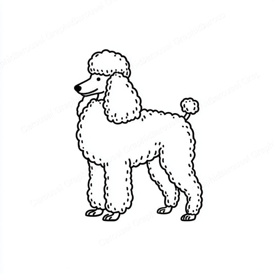 Poodle Vector Graphic preview