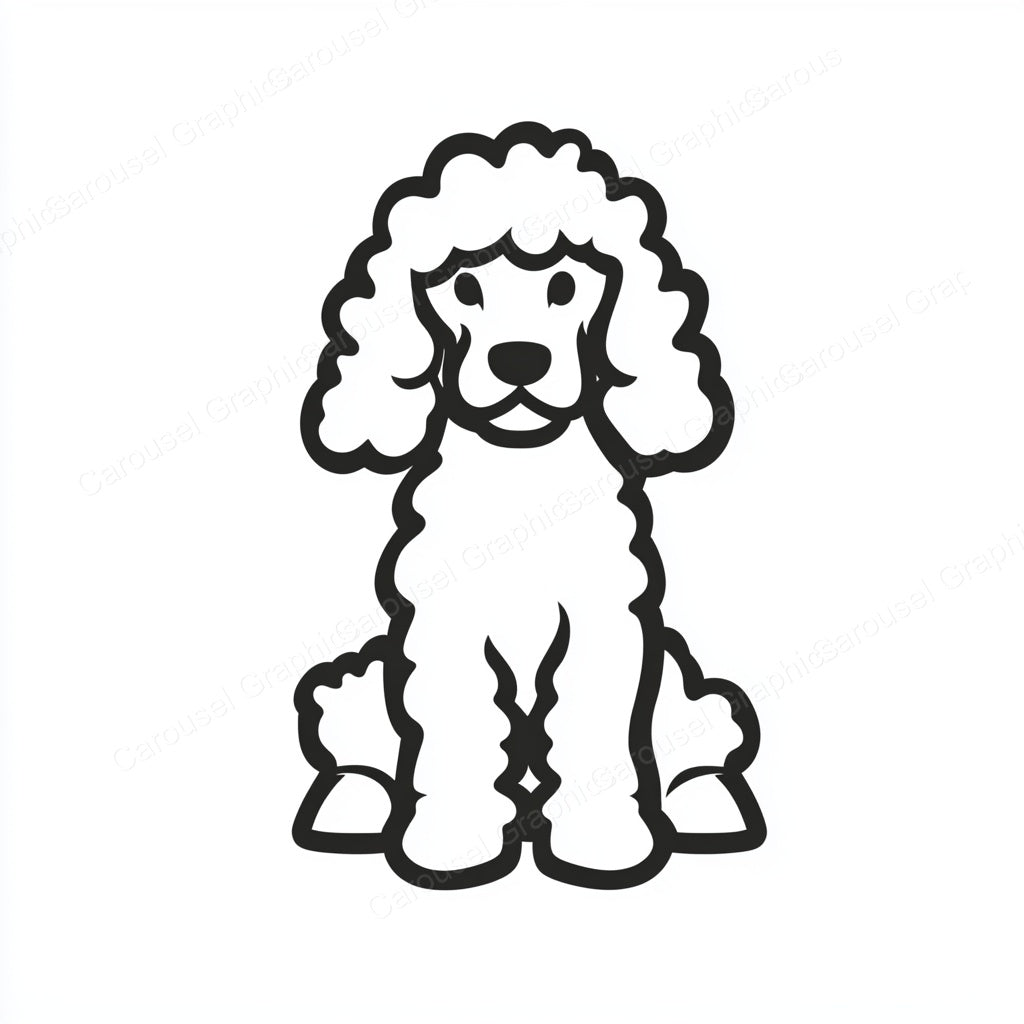 Poodle Vector Graphic preview