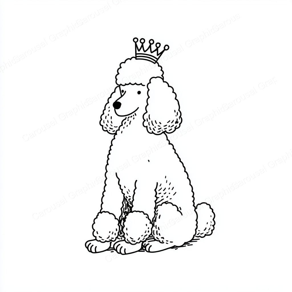 Poodle Vector Graphic preview