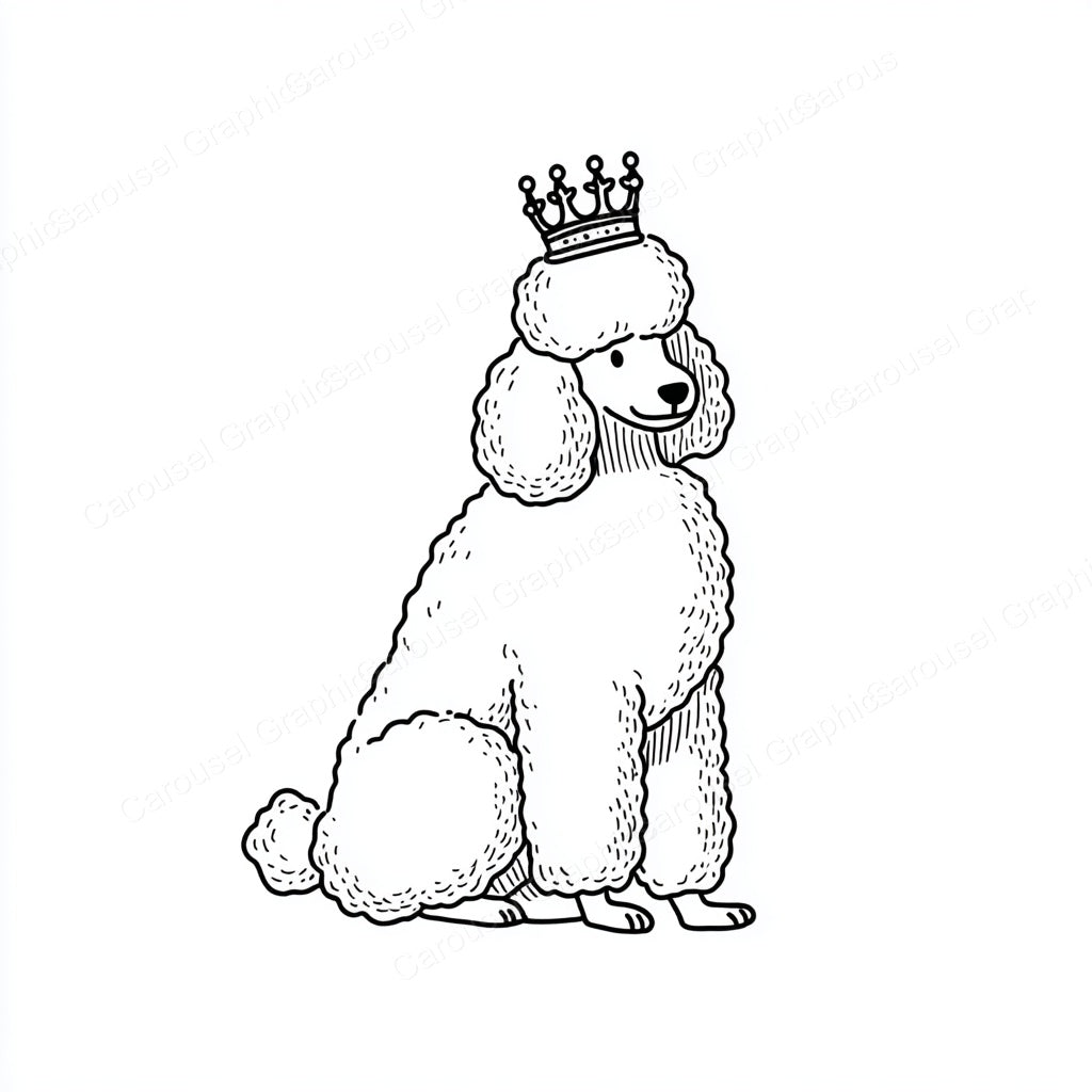 Poodle Vector Graphic preview