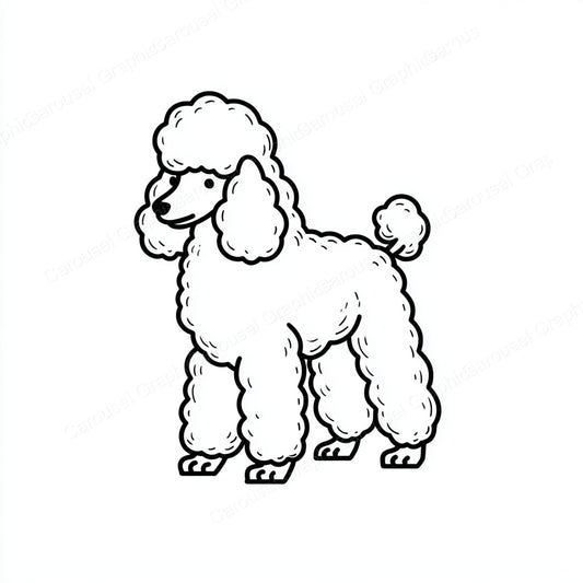 Poodle Vector Graphic preview