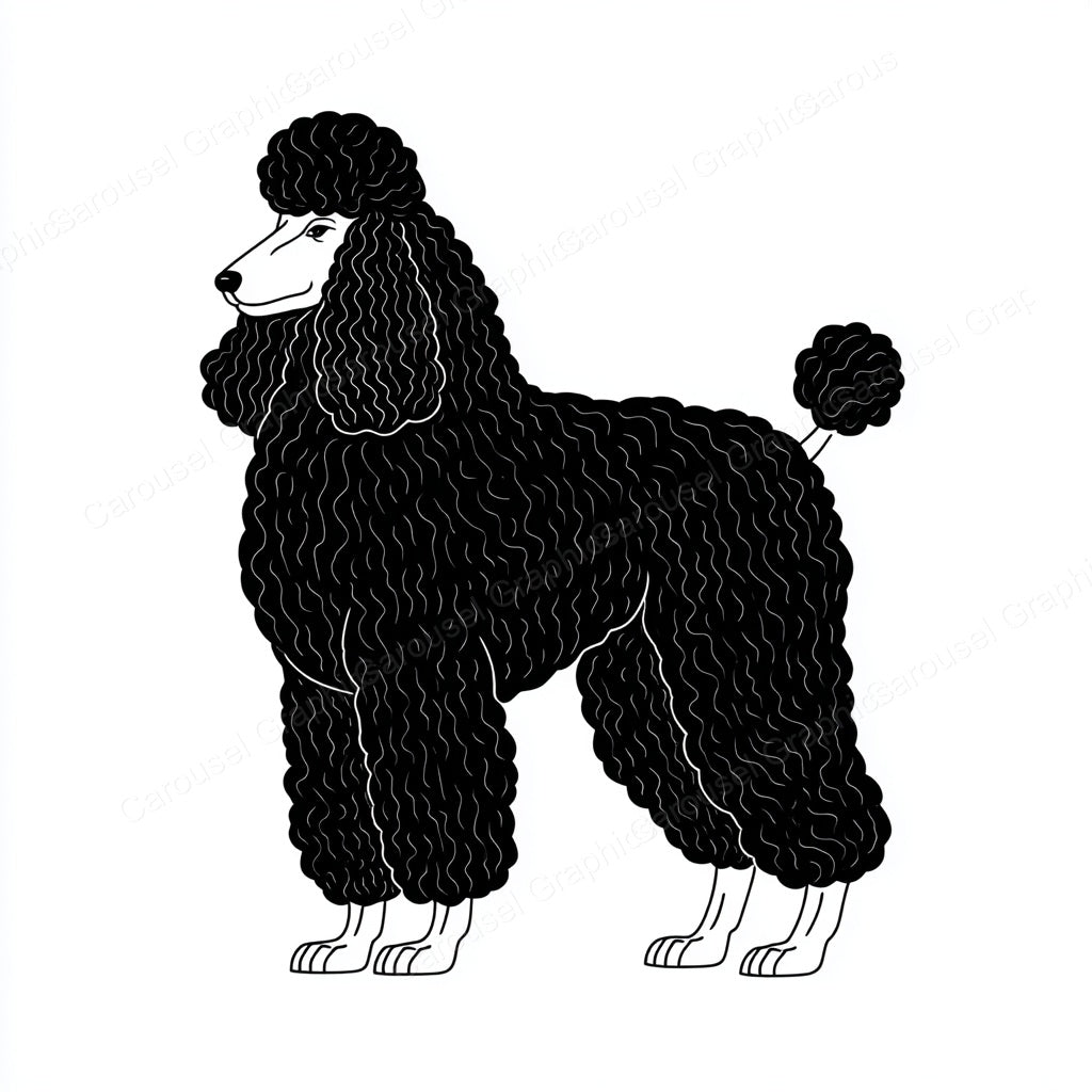 Poodle Vector Graphic preview
