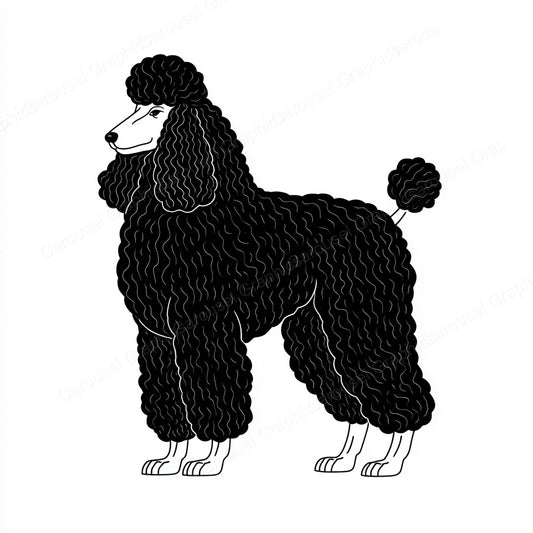Poodle Vector Graphic preview