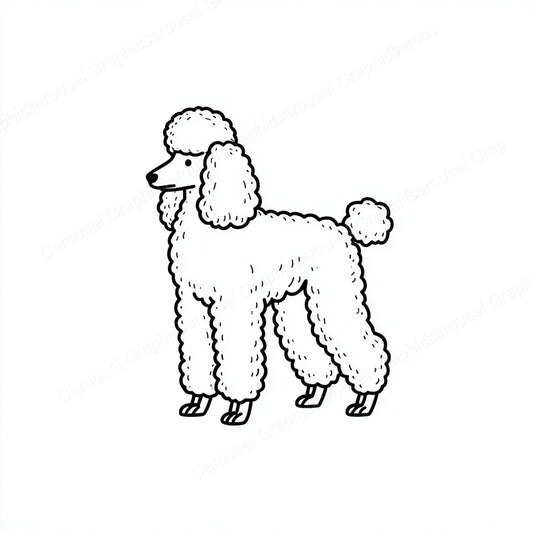 Poodle Vector Graphic preview