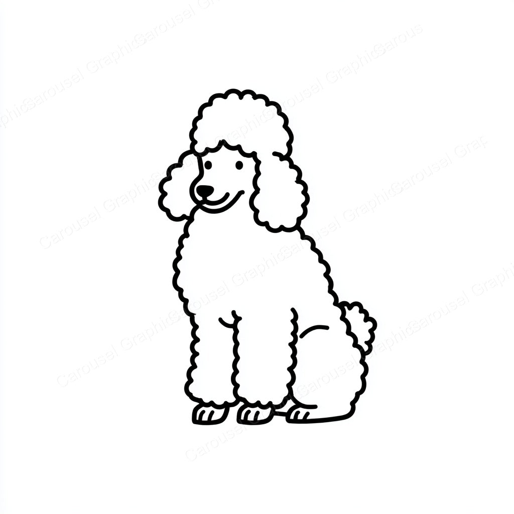 Poodle Vector Graphic preview