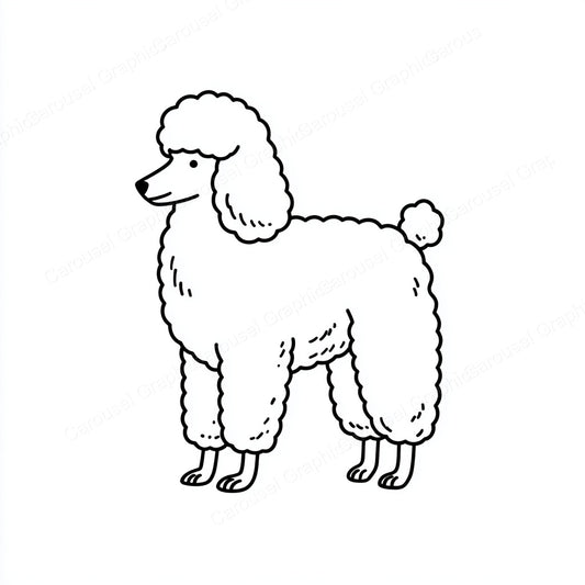 Poodle Vector Graphic preview