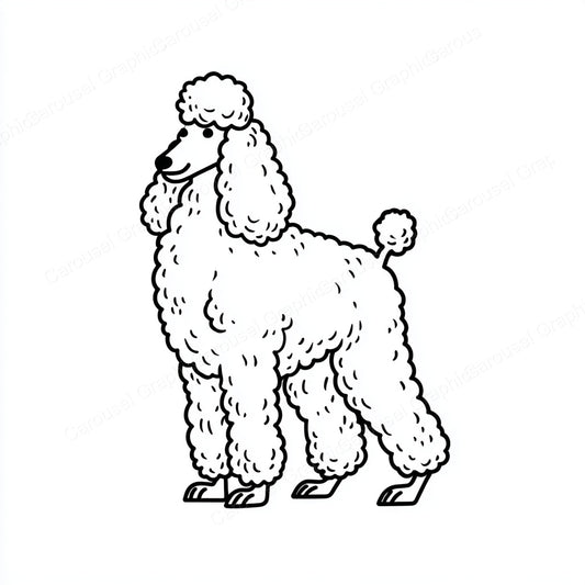Poodle Vector Graphic preview