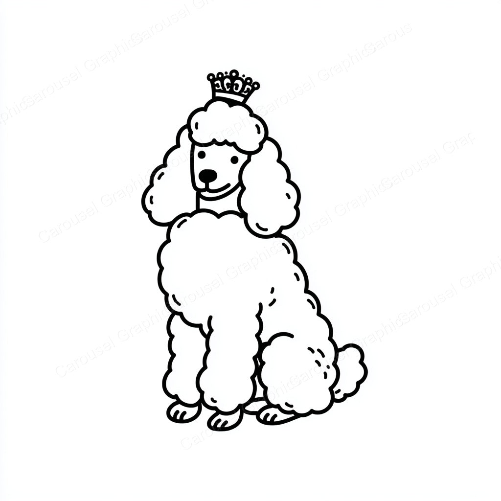 Poodle Vector Graphic preview