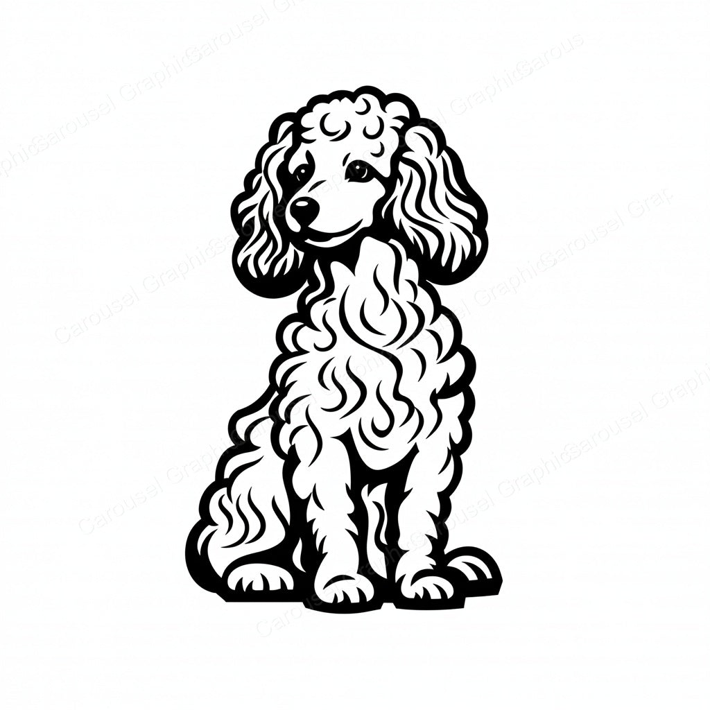 Poodle Vector Graphic preview