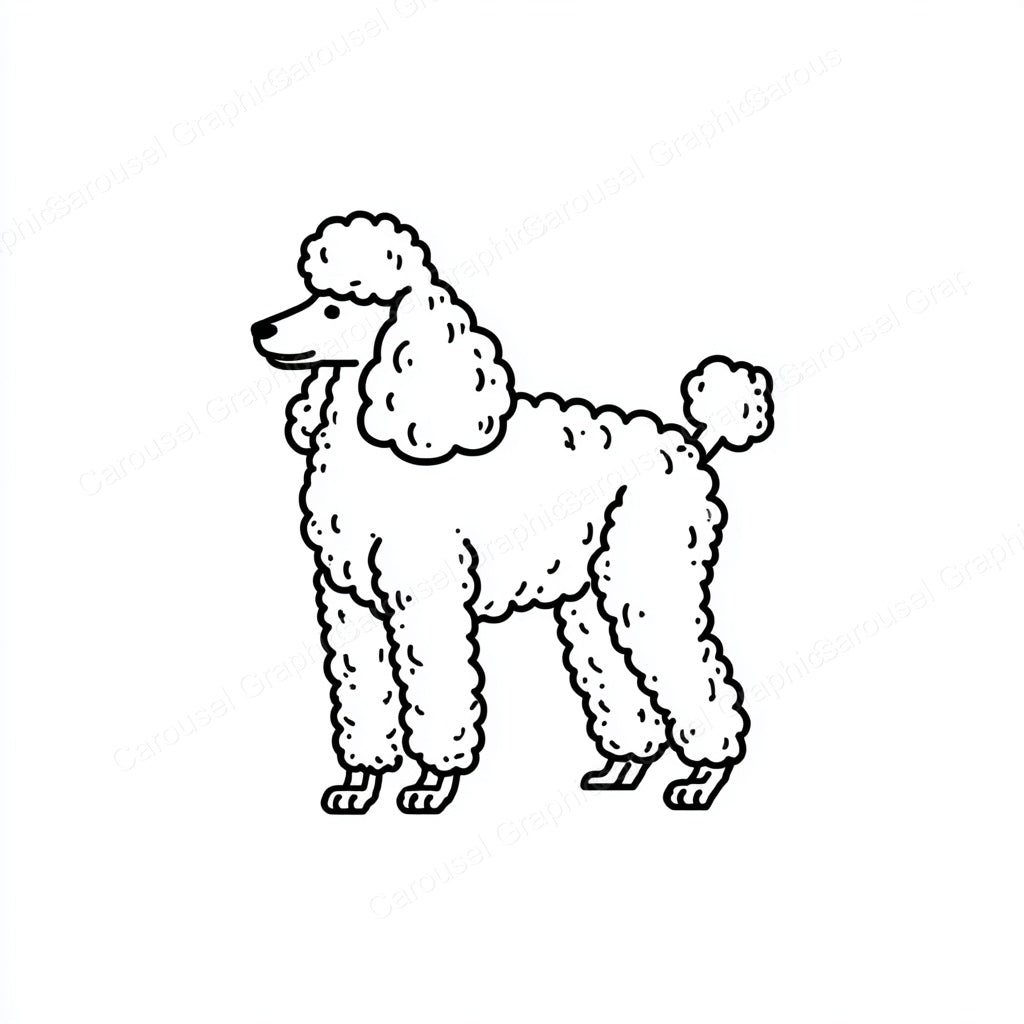 Poodle Vector Graphic preview