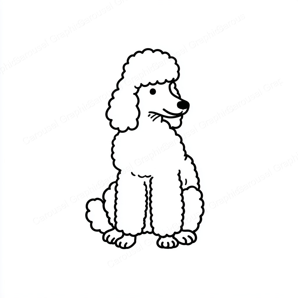 Poodle Vector Graphic preview