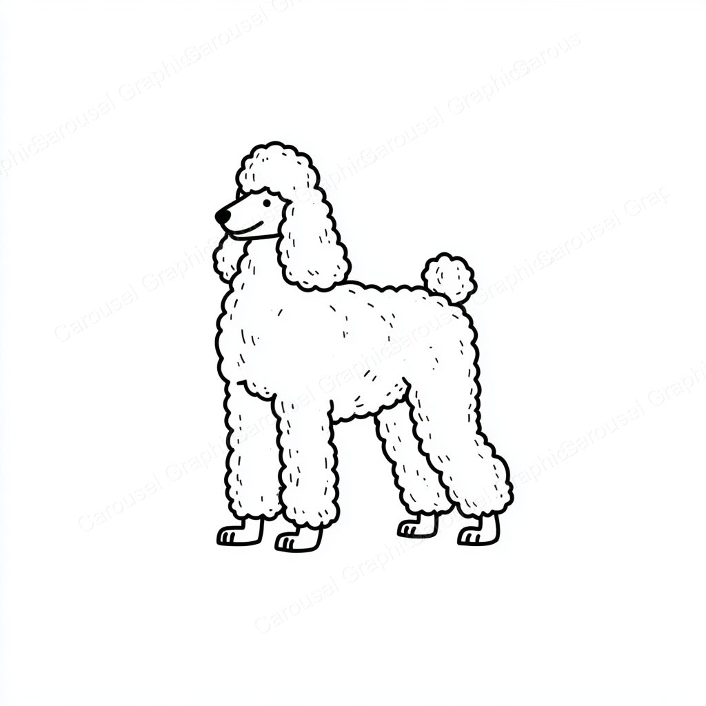 Poodle Vector Graphic preview