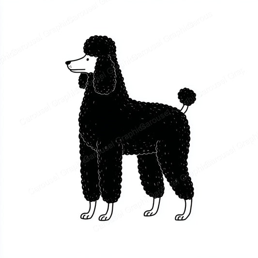 Poodle Vector Graphic preview