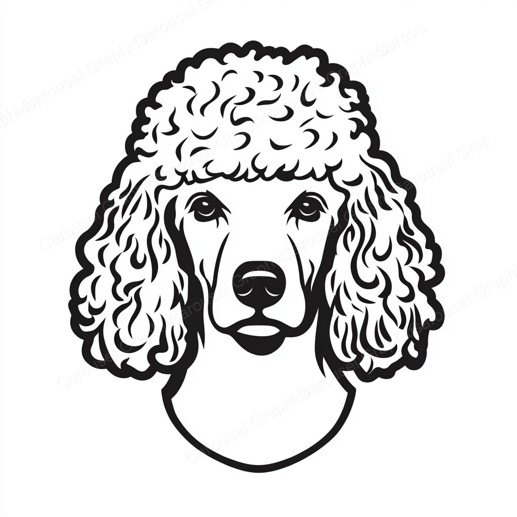 Poodle Vector Graphic preview
