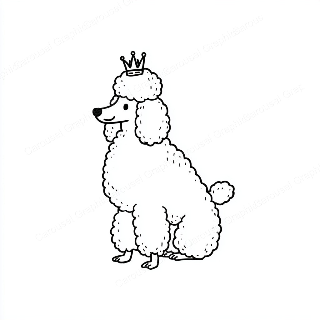 Poodle Vector Graphic preview