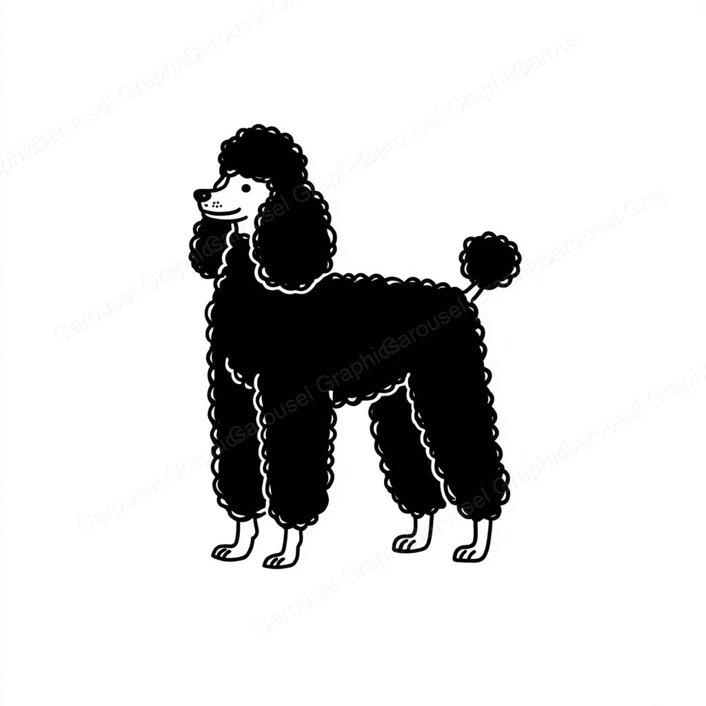 Poodle Vector Graphic preview