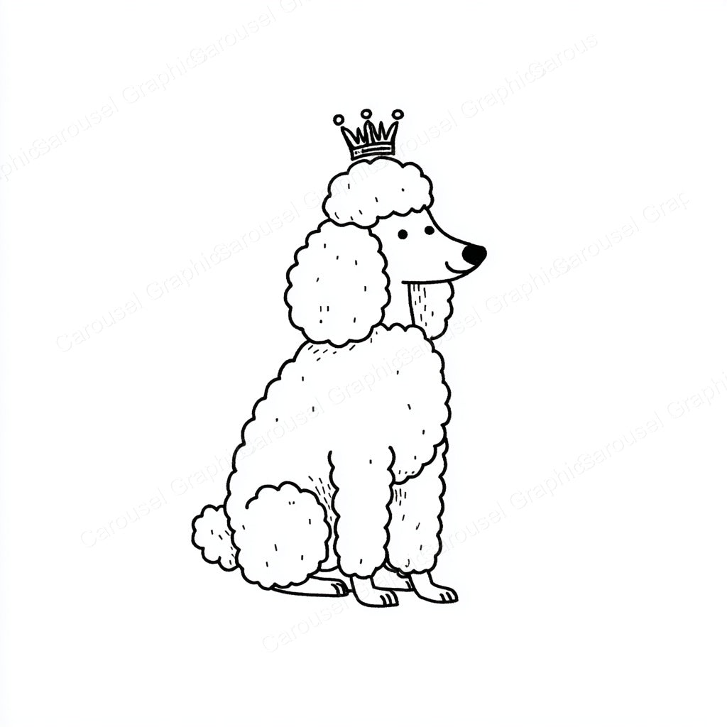 Poodle Vector Graphic preview