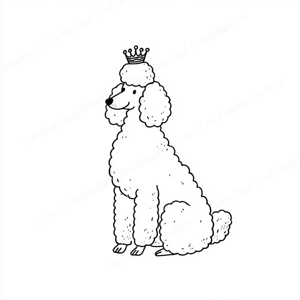 Poodle Vector Graphic preview